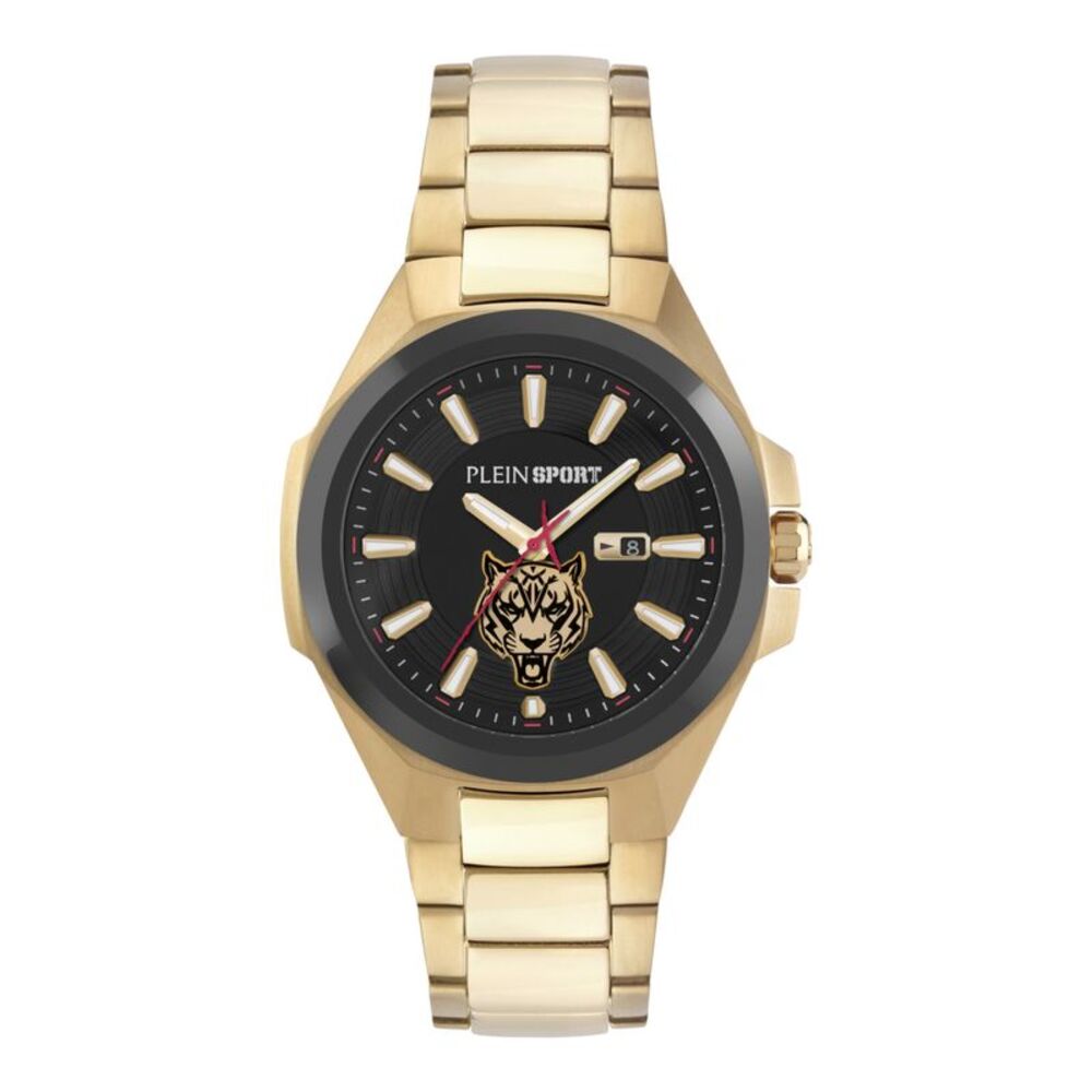 Plein Sport Tigermaster Bracelet Watch Gold Mens
